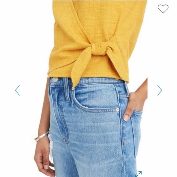 Madewell texture & thread wrap tie tank top - Picture 2 of 6